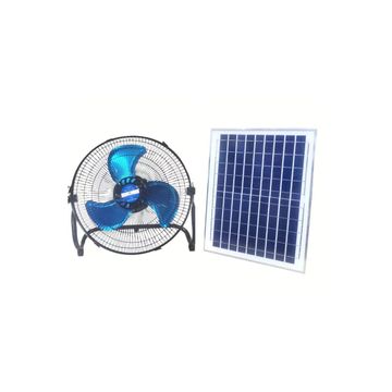 Jiageng JG20375108 Rechargeable Solar Fan 12Inch 10W With 3 Speed Oscillating