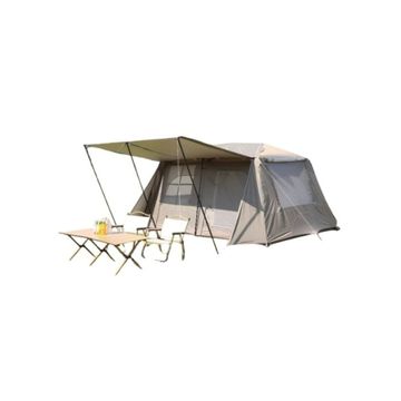 Large Family Camping Tent with Canopy Awning
