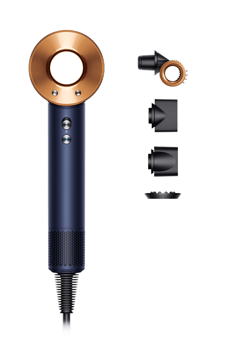 Dyson Supersonic™ hair dryer HD15 with new Flyaway Smoother (Prussian Blue/Rich Copper)