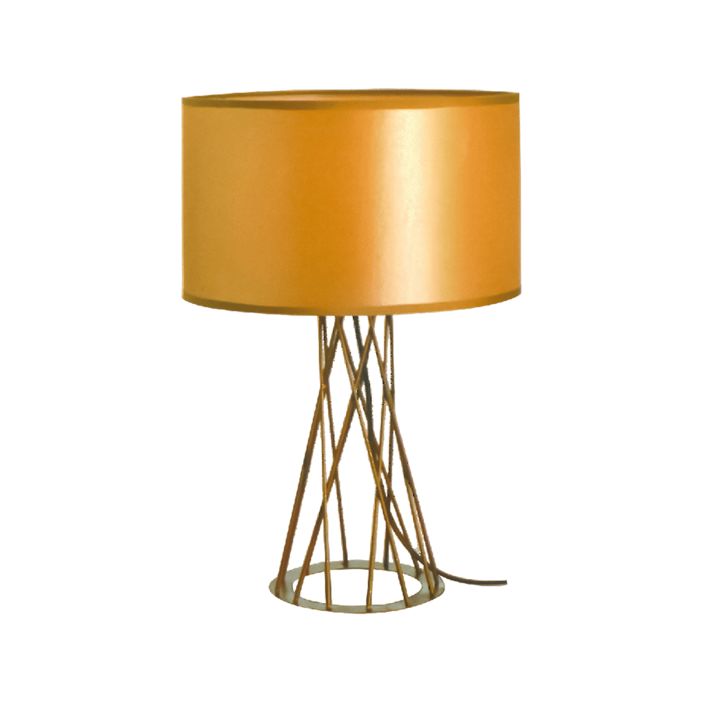 Table Lighting – Scandinavian Range – Gold Drum Shape