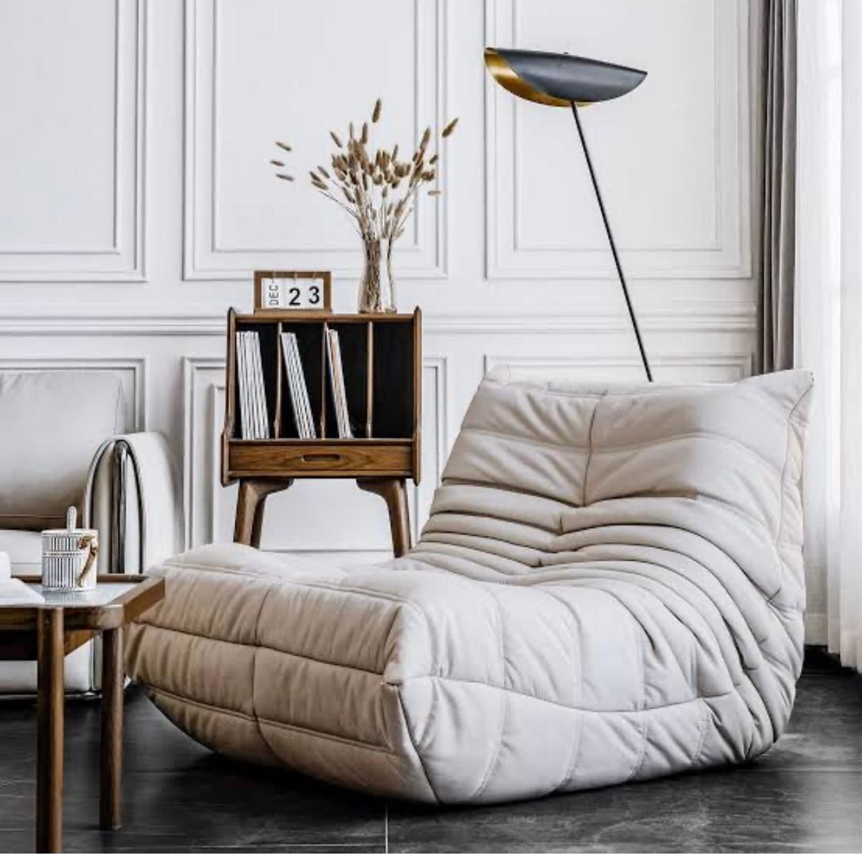 EFURN- Comfy Caterpillar Lazy Sofa (White)