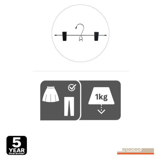 Spaceo metal pants hanger 2 pack