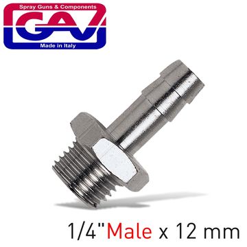 GAV Hose Adaptor 1/4 X 12mm