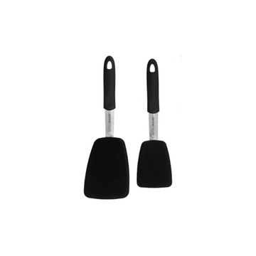 Castalware - Heat Resistant BPA-Free Silicone Spatula, Non Scratch Flexible Head for Pans Flexible Turner 2pcs