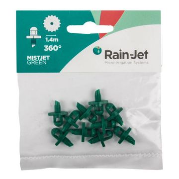 Rainjet - Micro Mister Head - 360 Degree Green - 10 Per Pack - 10 Pack