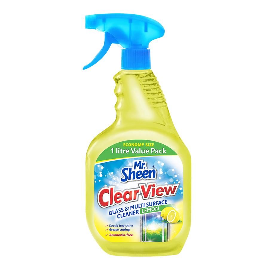 Mr Sheen Clear View Glass And Mul Sur Clean Lem 1L