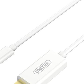 Unitek 1.8M Usb3.1 Type-C To 4K Displayport Cable - White