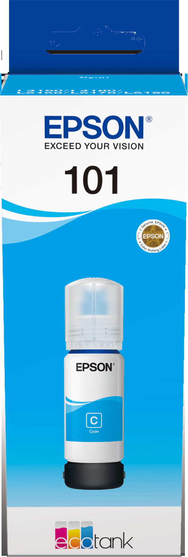 Epson Ink Bottles Cyan 70ml Ecotank L4150  ~ L4160  ~ L6160  ~ L6170  ~ L6190 Epson 6000 pages
