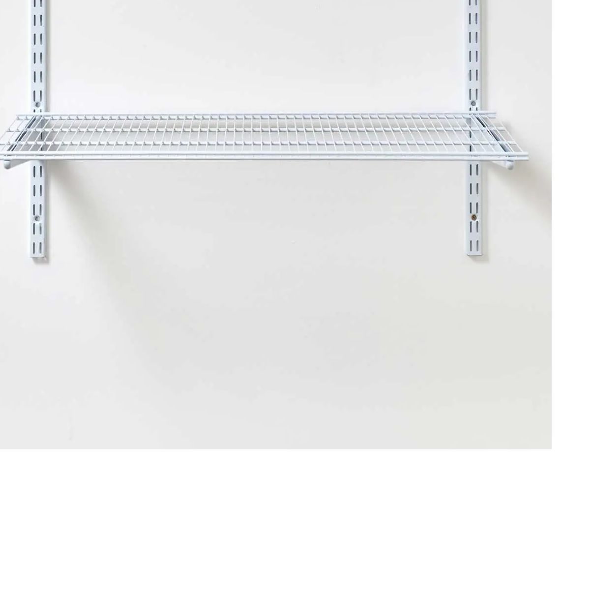 Double Slot Wallband Wire Shelf, White, 800mm x 405mm(3 pack) BY WOODLY