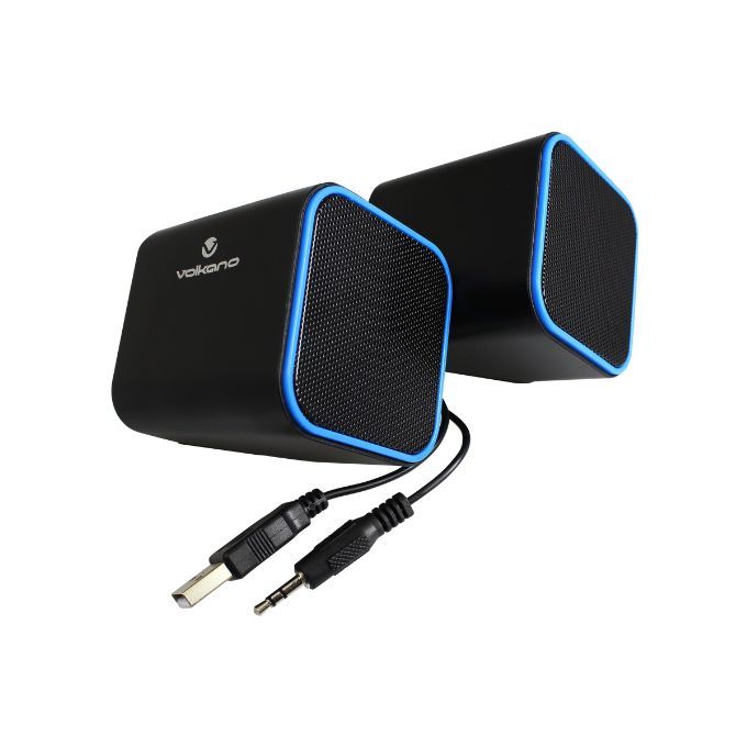 Volkano Diamond Series USB-Powered Stereo Speaker - Blue