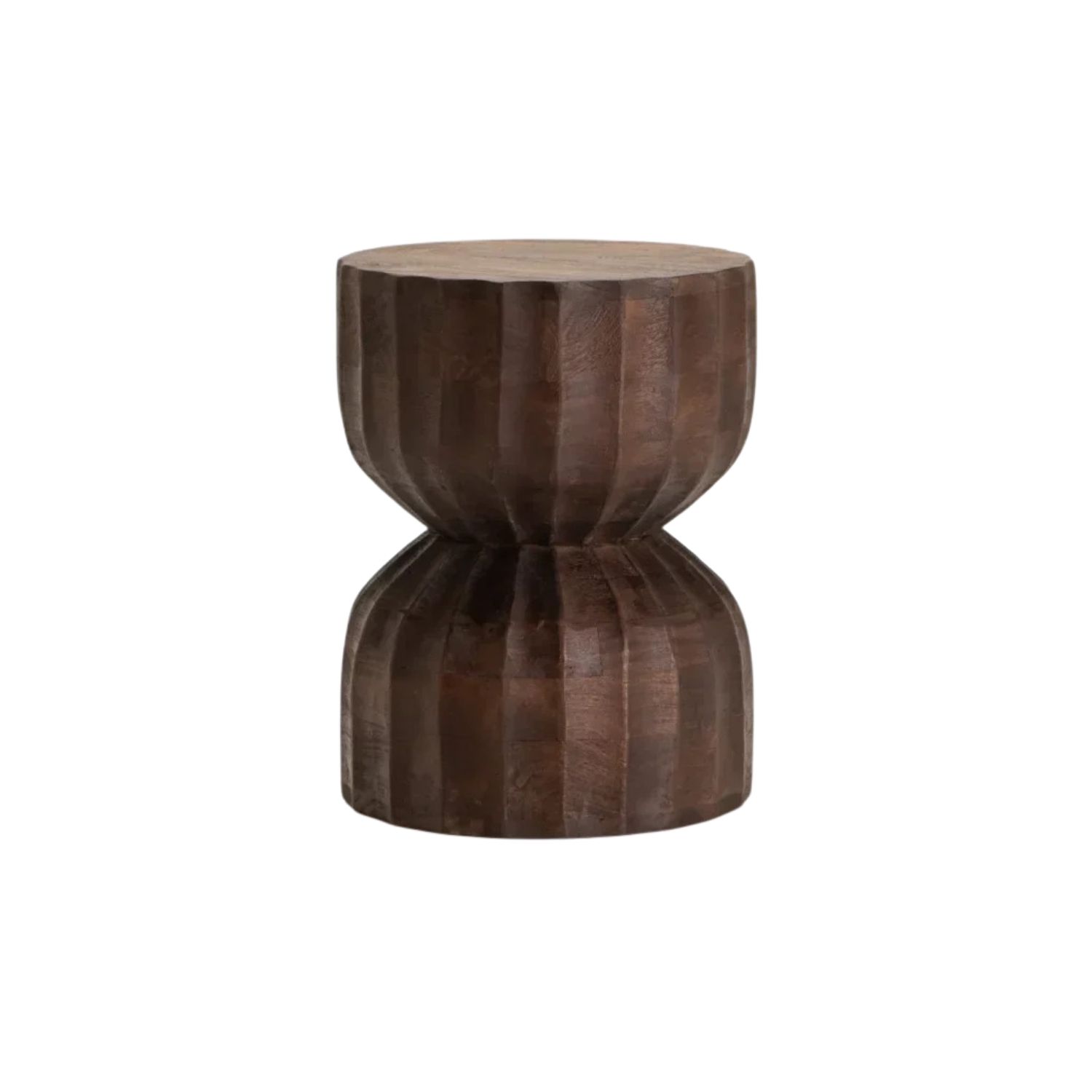Beautifully Mango Wood Sculptural Side Table