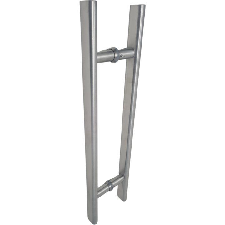 Tubular straight stainless steel pull handle