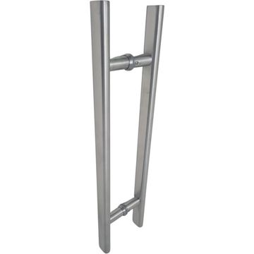 Tubular straight stainless steel pull handle