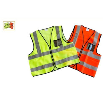 REFLECTIVE SAFETY VEST WITH ZIP & ID POUCH