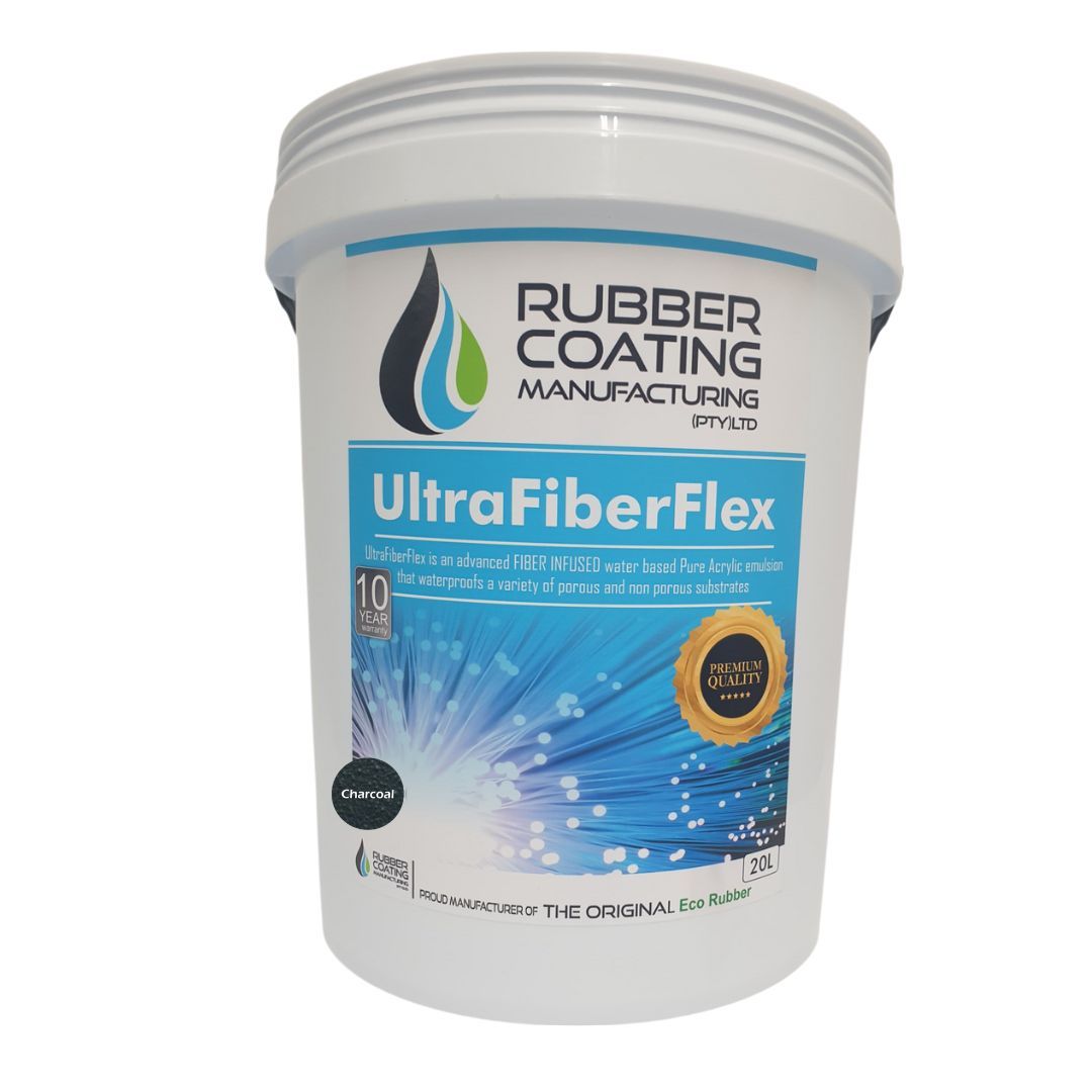 RCM Ultra Fiber Flex Waterproofing System Charcoal 20 Litre