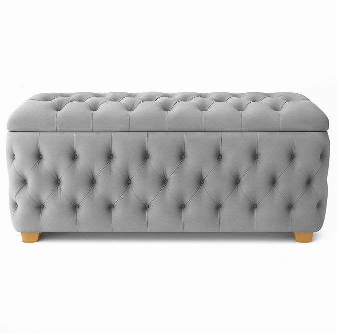 Ava Storage Box -Double Large -Light Grey
