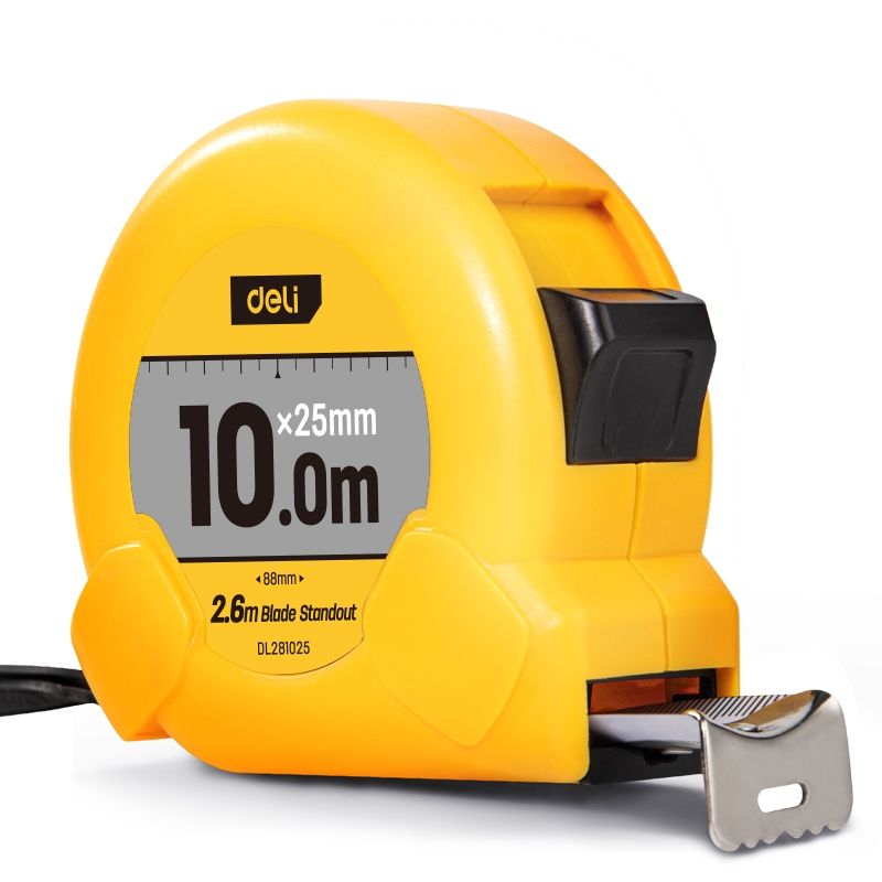 Deli Steel Tape Measure 10m*25mm
