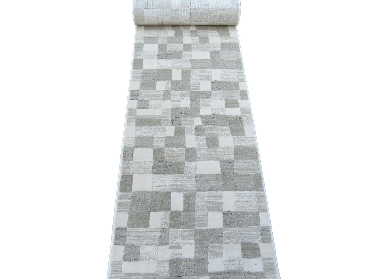 BK Carpets & Rugs -  Modern Passage Runner Rug –  80cm x 4m -Taupe, Beige & Cream