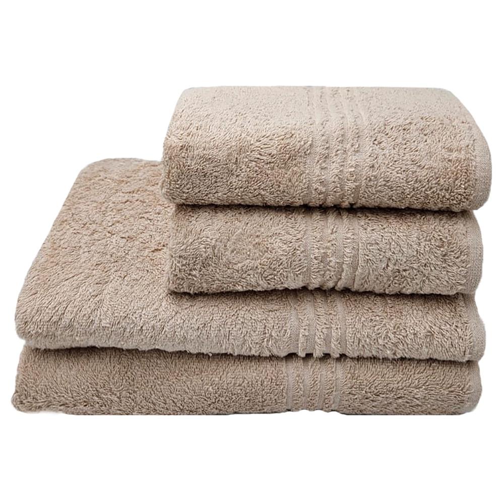 Glodina Black Label Luxury Marathon Snag Proof 550gsm -2 HandTowels, 2 BathSheets -Beige