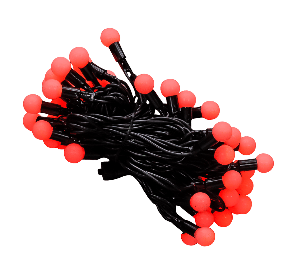 Ball String Lights Red