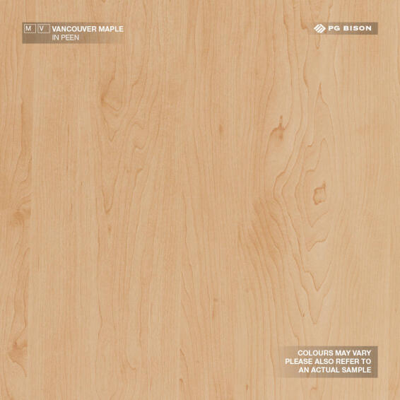 Vancouver Mapple Peen Melamine Chipboard T16mm x W1830mm x L2750mm