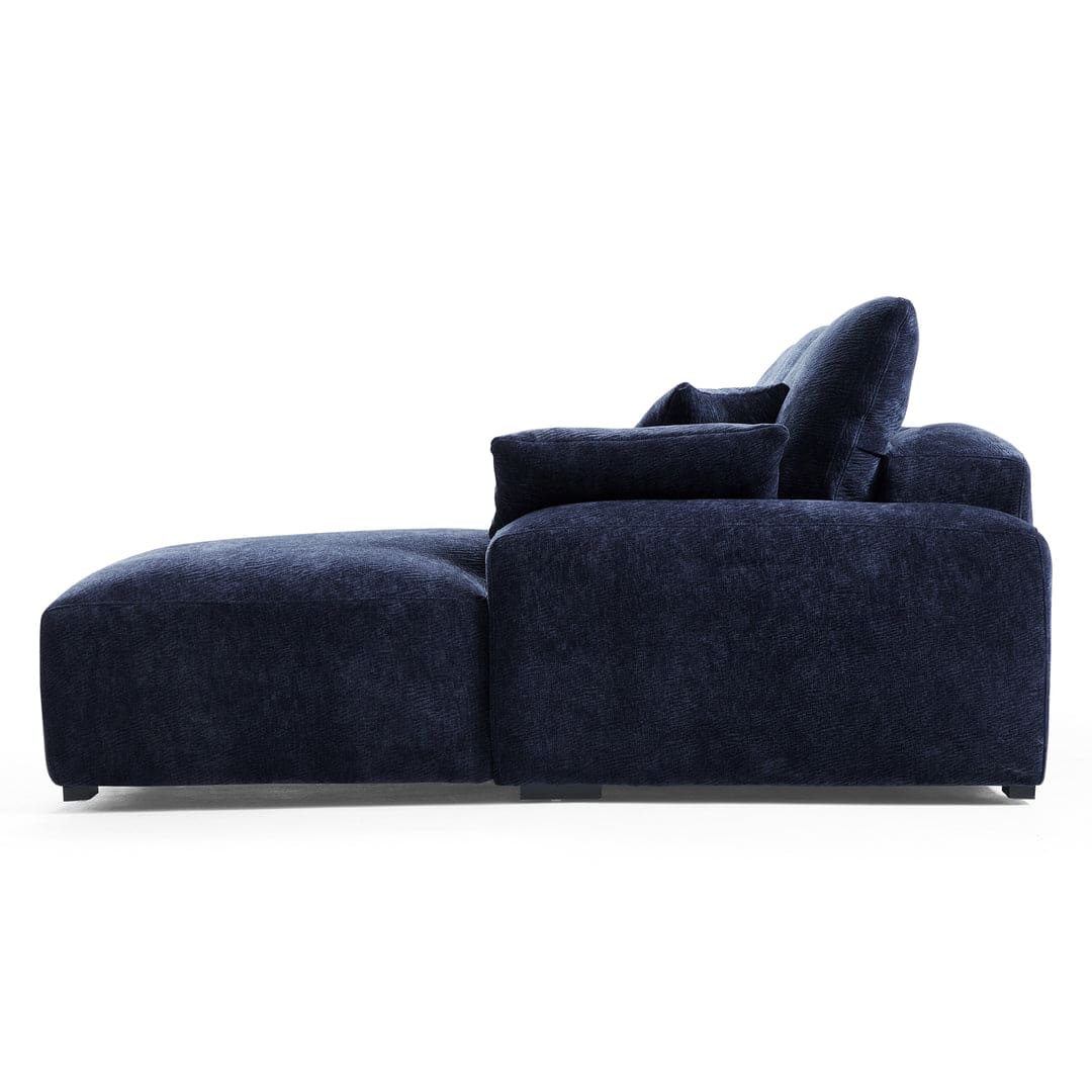 Empress Linen 5 Seater Convertible Sofa - White