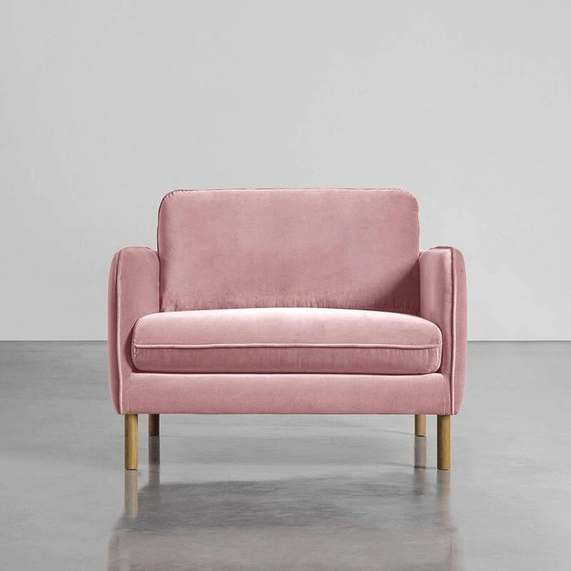 Tate Armchair-Velvet Pink
