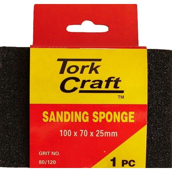 Sanding Sponge D/Sided 100X70X25Mm 80/120Grit