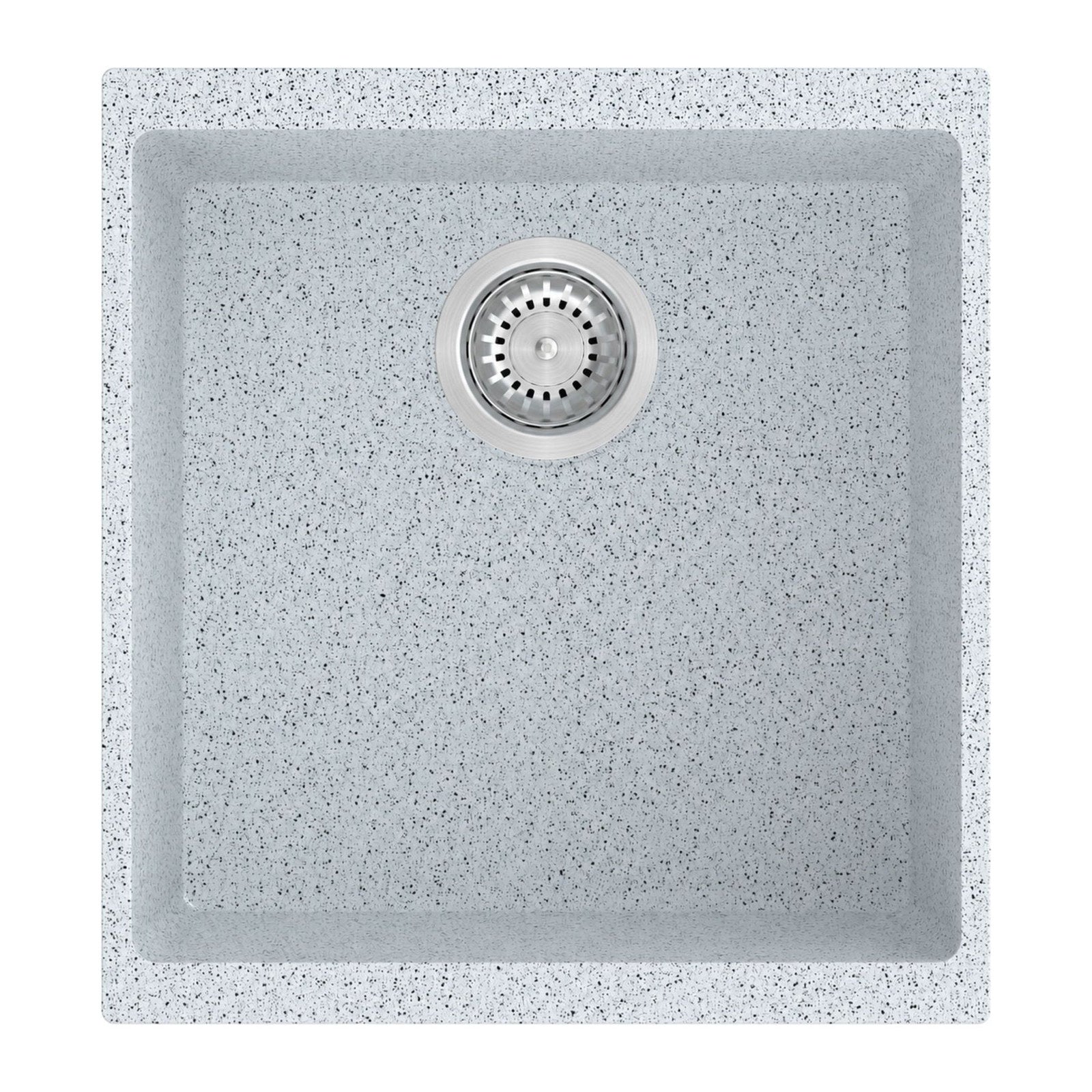 Sternhagen Enigma N100M 460mm Quartz Composite Kitchen Sink Undermount 1 Bowl - Bianca (White)