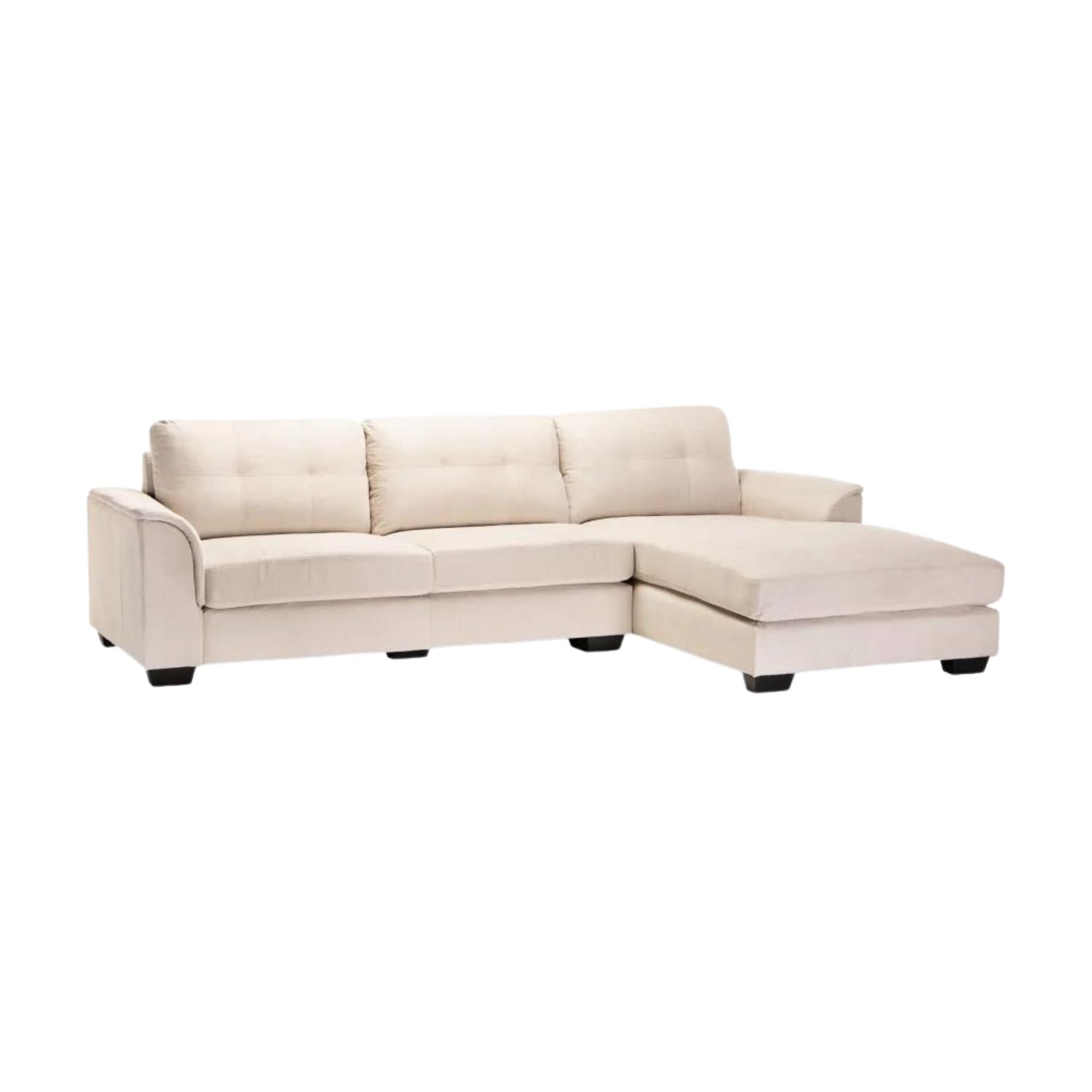 Platinum Right Corner Fabric Chaise Sofa for Modern Living