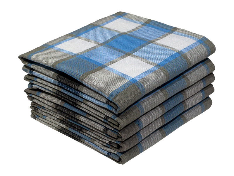 Bunty's Kitchen Towel - Design 2335 - 052x072cms - (05 Pc Pack) - Checks - Sky Blue