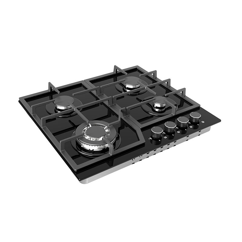60cm Black Glass Gas Hob (ONL-60XFG)