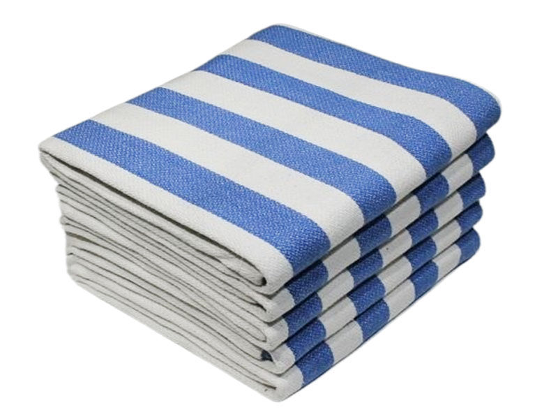 Multipurpose, Easy Fit, Absorbent Kitchen Towel - Design 2204 - 050x070cms - (05 Pc Pack) - Stripes - Capri