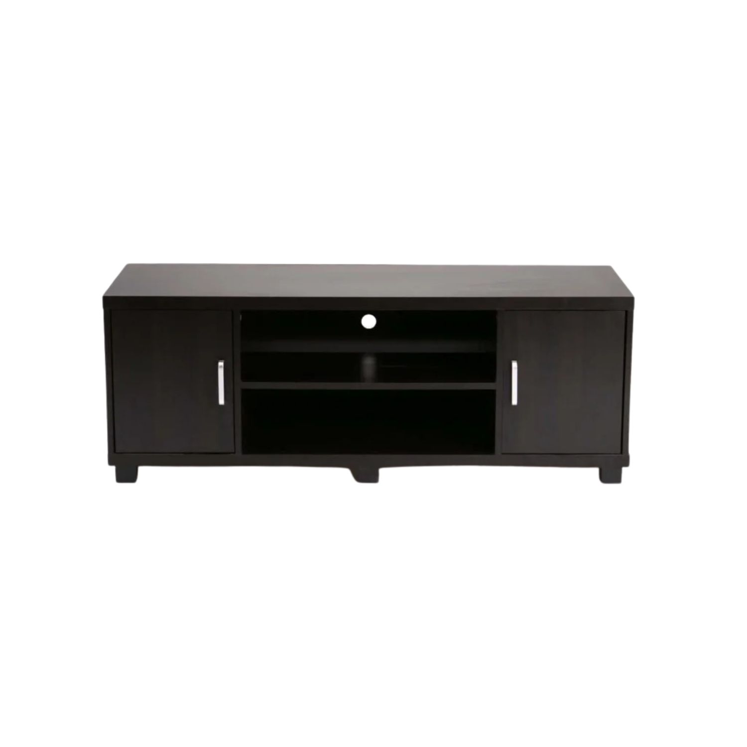 2-Door Modern TV Stand With Storage - Wenge