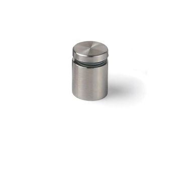 Glass Stand Off, 201 Stainless Steel, H25mm x 25mm (4 pack)