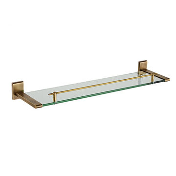 TTB054- BRASS GLASS SHELF