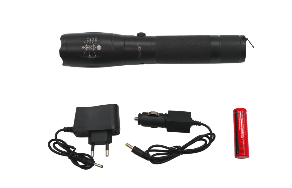 HighLight Waterproof and Shockproof 3000 Lumen Rechargeable Torch