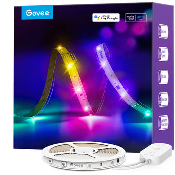 Govee RGBIC Basic Wi-Fi + Bluetooth LED Smart Strip Lights - (10m)