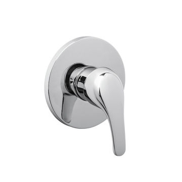 Single Lever Round Shower Mixer - Silver