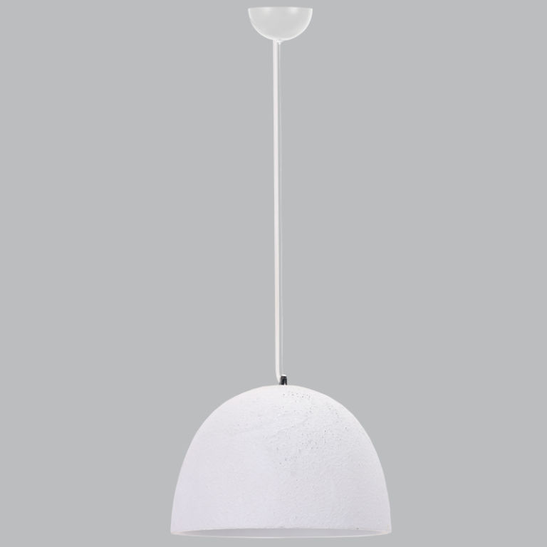 Metal Pendant with Ceramic Shade