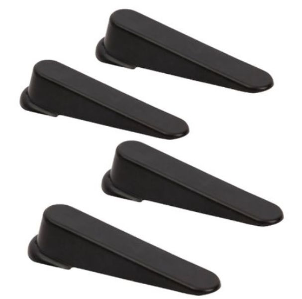 Dothome - Door Stopper / Door Wedges - Set of 4 (Black)