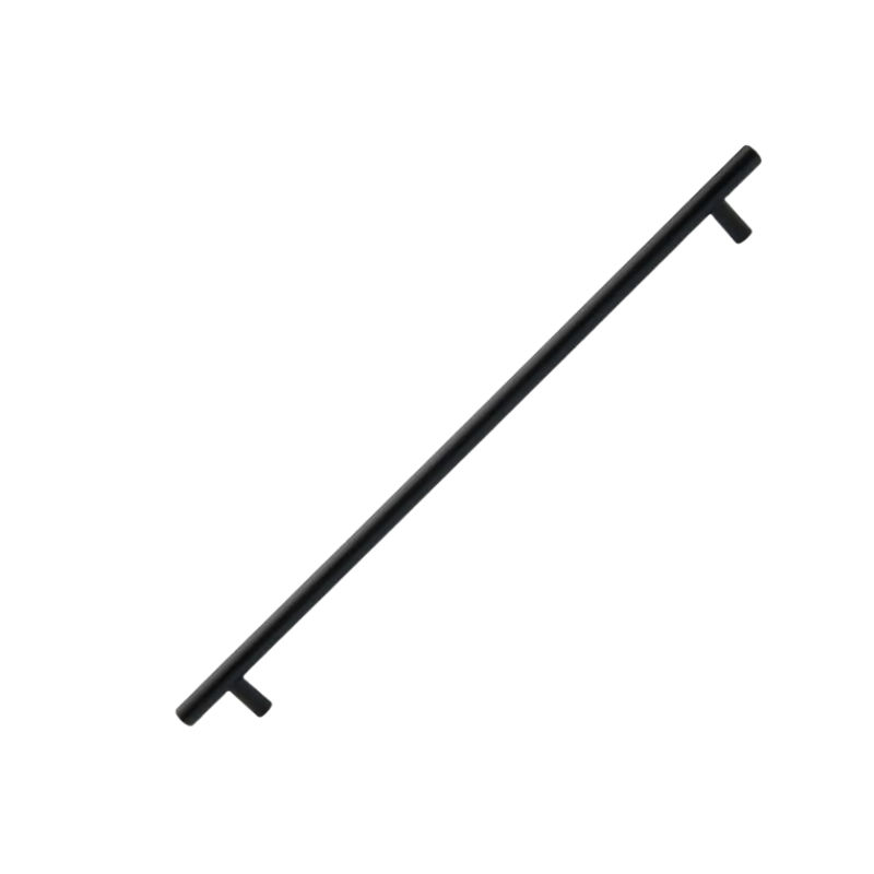 Hollow Stainless Steel Barrel Handle, Matt Black, 442mm