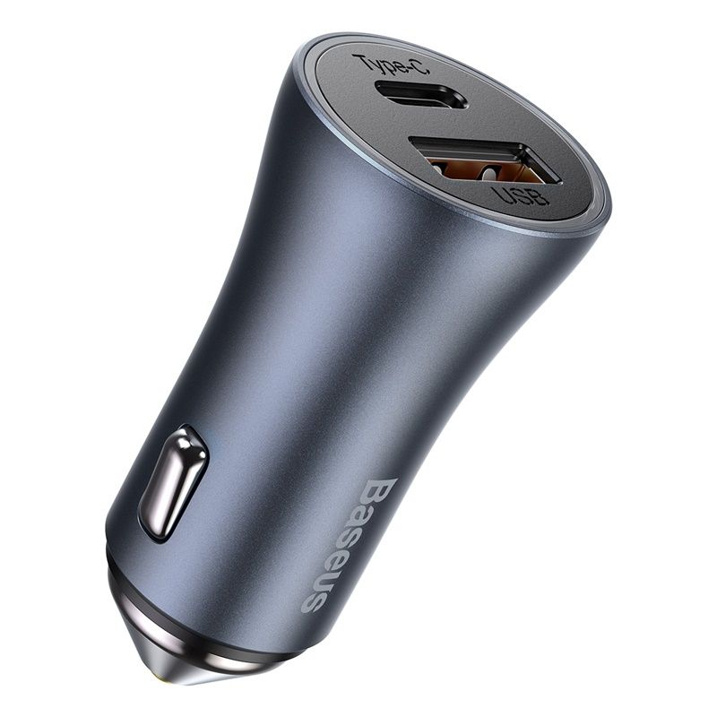Baseus Golden Contactor Pro Dual Quick Charger Car Charger (U-C Cable)
