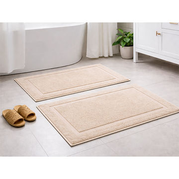 Hotel Collection 900GSM 50x80cms Bath Mats - 02 Pc Pack - Tapioca