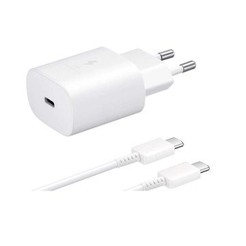 25w fast charging wall charger with type C to Type C cable