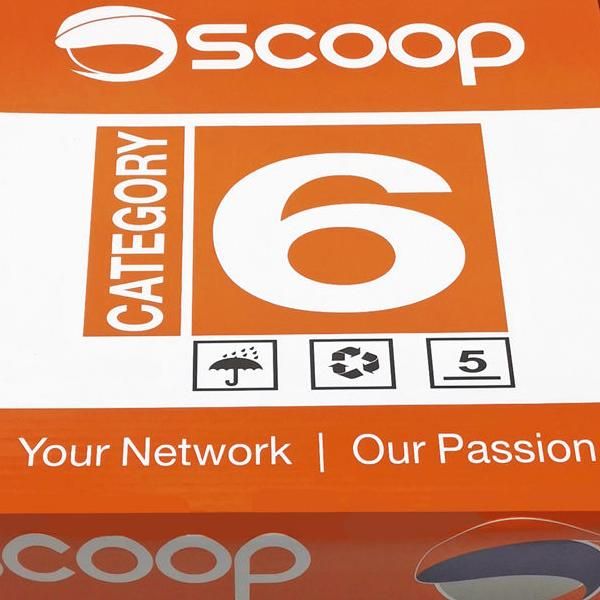 Scoop 100M Box Cat6 Cca Utp Cable