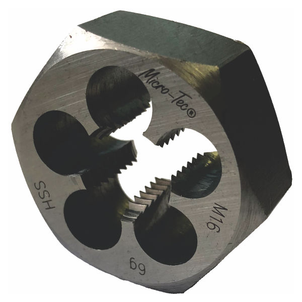 Micro-Tec - Hexagon Rethreading Die M10X1.5 Hss - 3 Pack