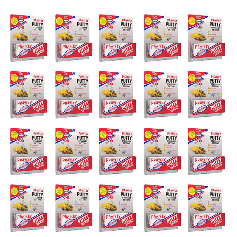 PRATLEY Adhesive Epoxy Putty Standard 100g ( 20 Pack )
