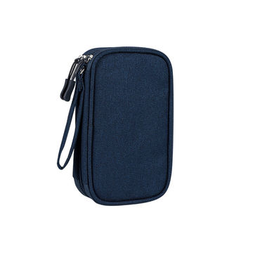 Waterproof Travel Cable Organizer Bag, Electronic Accessories Case - Blue