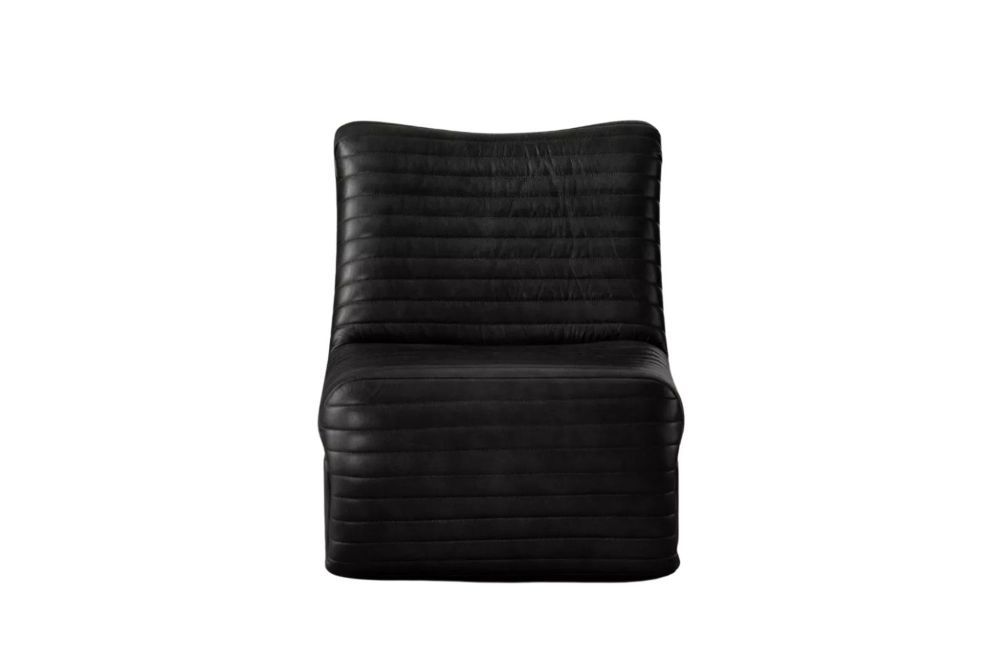 Obsidian Leather Accent Chair – Bold Modern Seating for Contemporary Interiors